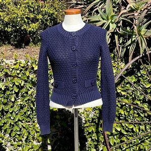 See by Chloe 2000s navy knit cardigan